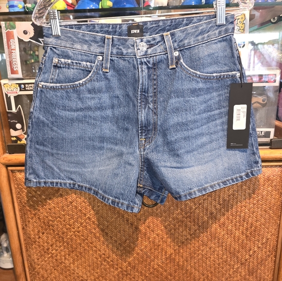 EDWIN AMBER JEAN SHORTS - Picture 6 of 7